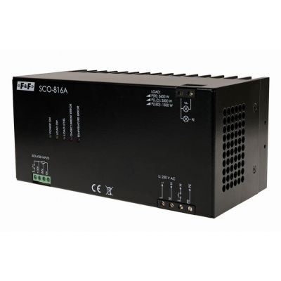 Ściemniacz do odbiorników dużej mocy 3500W zasilanie 230V z wejściem analogowym 1-10V SCO-816A F&F (SCO-816A)